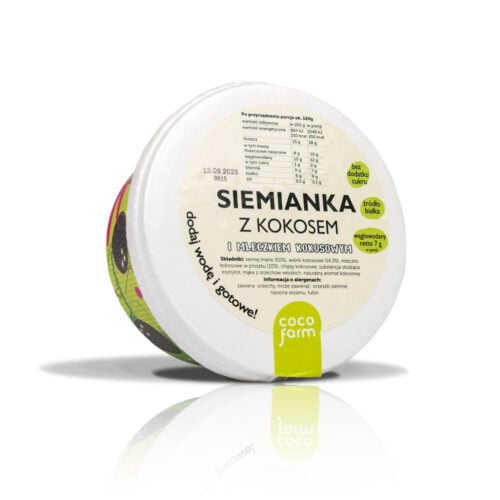 Siemianka z Kokosem i Mleczkiem Kokosowym 50g - Coco Farm