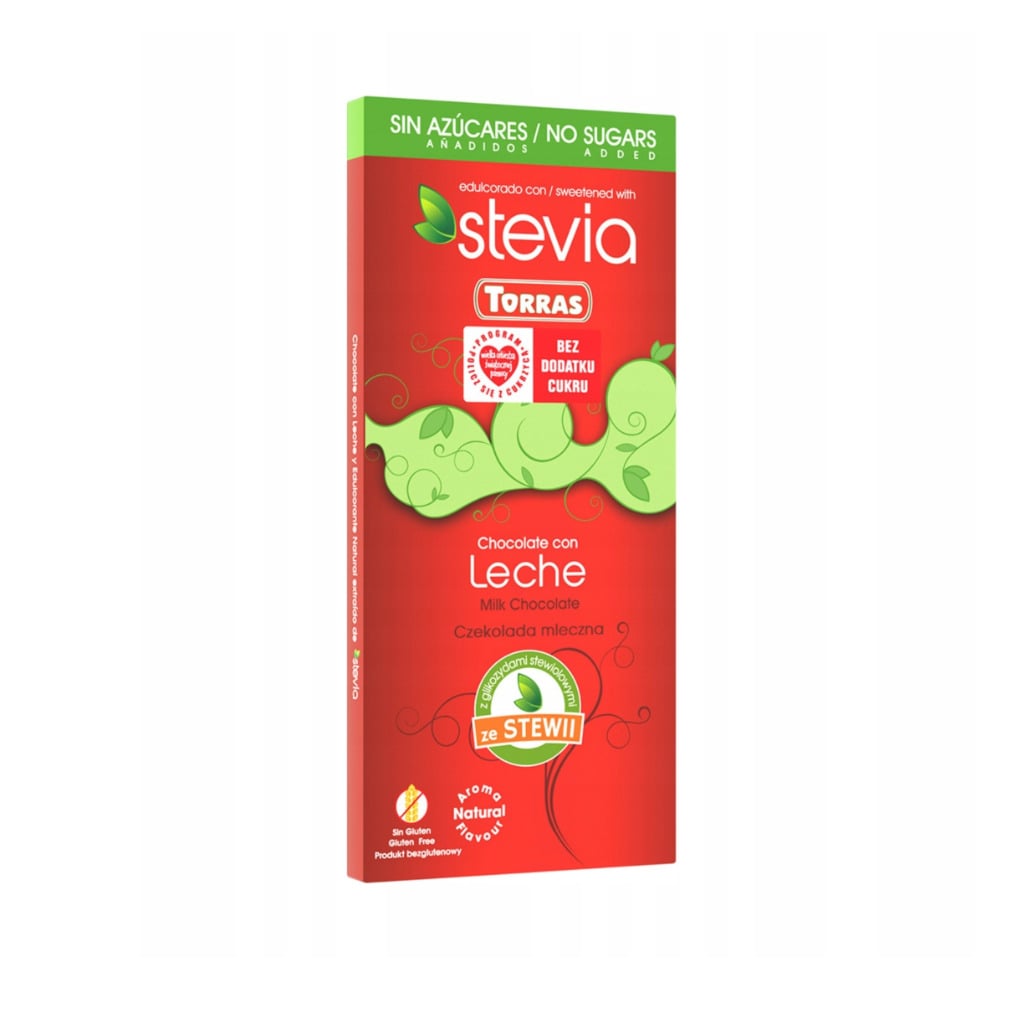 Czekolada mleczna ze stewią 100g - Torras
