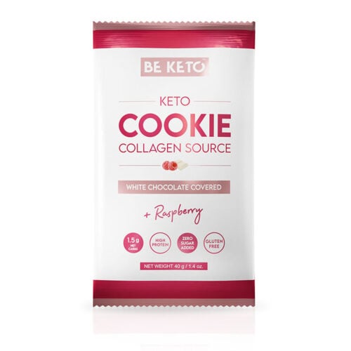 Ciastko Keto - Biała Czekolada & Malina 40g - Beketo
