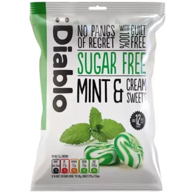 Cukierki miętowo-śmietankowe bez cukru 75g - Diablo Sugar Free