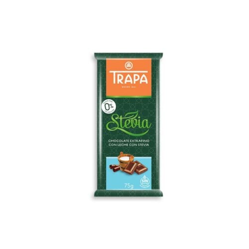 Czekolada mleczna ze stewią 75 g - Trapa