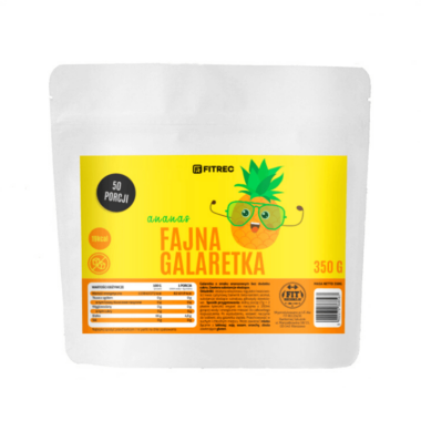 Galaretka Fajna Bez Cukru - Ananas 350g - Fitrec