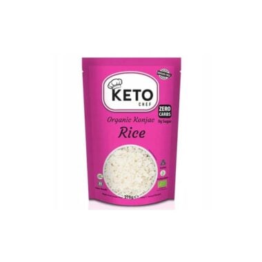 Makaron (Konjac) w Kształcie Ryżu Bezglutenowy BIO 270g - Keto Chef