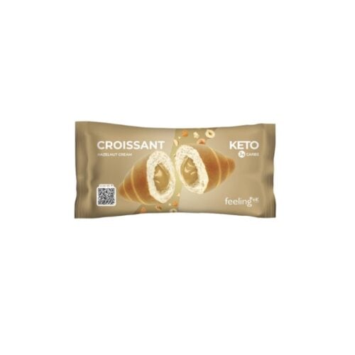 Croissant Keto z Kremem - Orzechowym 50g - Feeling Ok