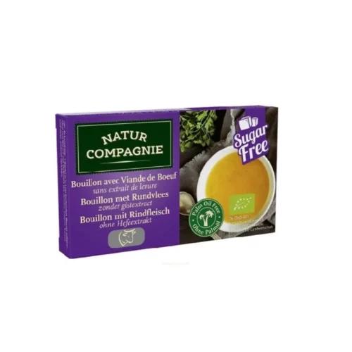 Kostki Wołowe Bulion BIO bez Cukrów i Drożdży 80g - Natur Compagnie