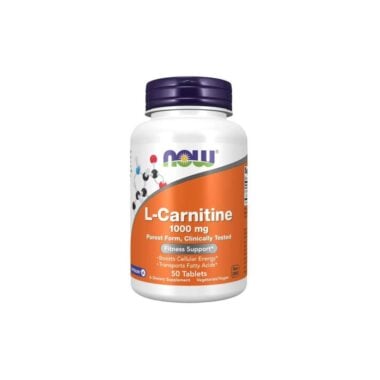 L-Carnitine 1000mg - 50 tabl - Now Food