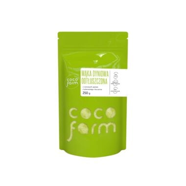 Mąka Dyniowa Odtłuszczona 250g - Coco Farm