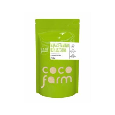Mąka Sezamowa Odtłuszczona 250g - Coco Farm