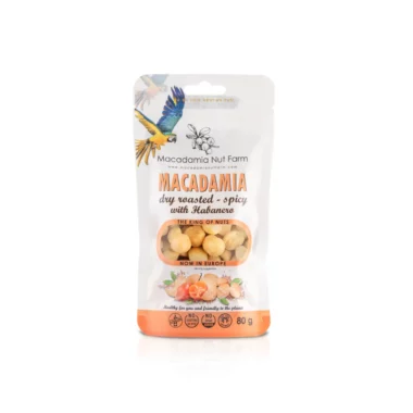 Orzechy Makadamia Pikantne Habanero 80g - Macadamia Nut Farm