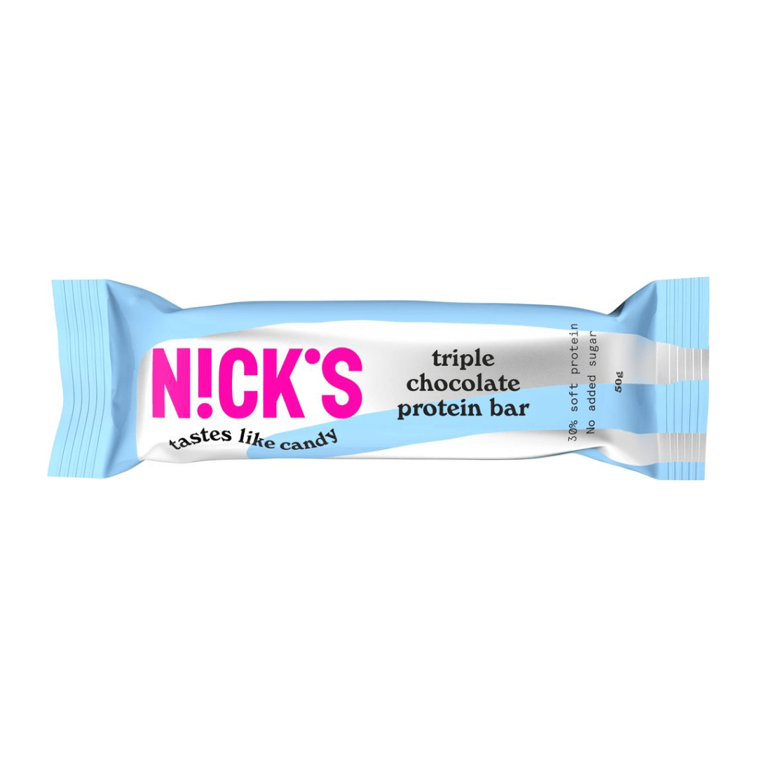 Baton Proteinowy - Potrójna Czekolada 50g - Nick's
