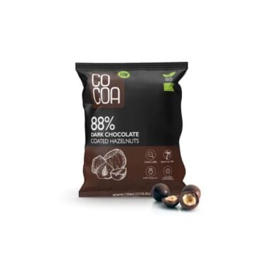 Orzechy Laskowe Keto w Ciemnej Czekoladzie z MCT BIO 70g - Cocoa
