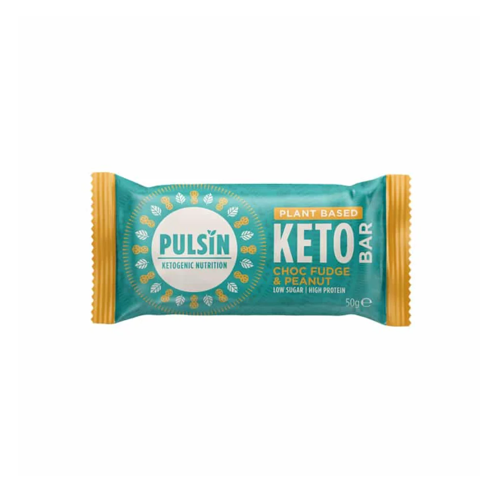Baton Keto - Choc Fudge & Peanut 50g - Pulsin