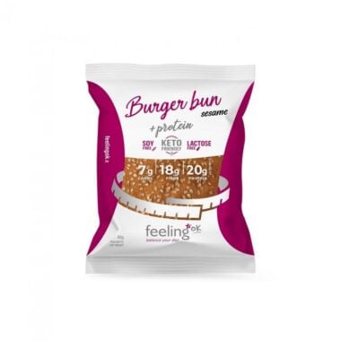 Bułka do Burgera Niskowęglowodanowa 80g - FeelingOK