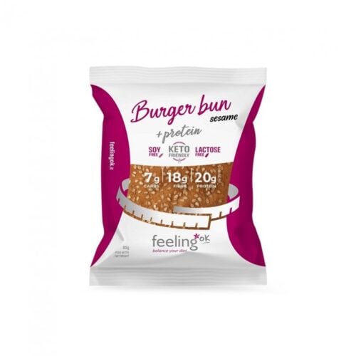 Bułka do Burgera Niskowęglowodanowa 80g - FeelingOK
