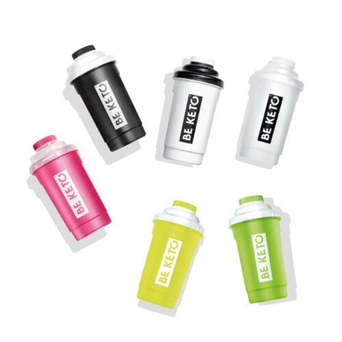 Shaker 600ml - Limonkowy/Różowy - BeKeto
