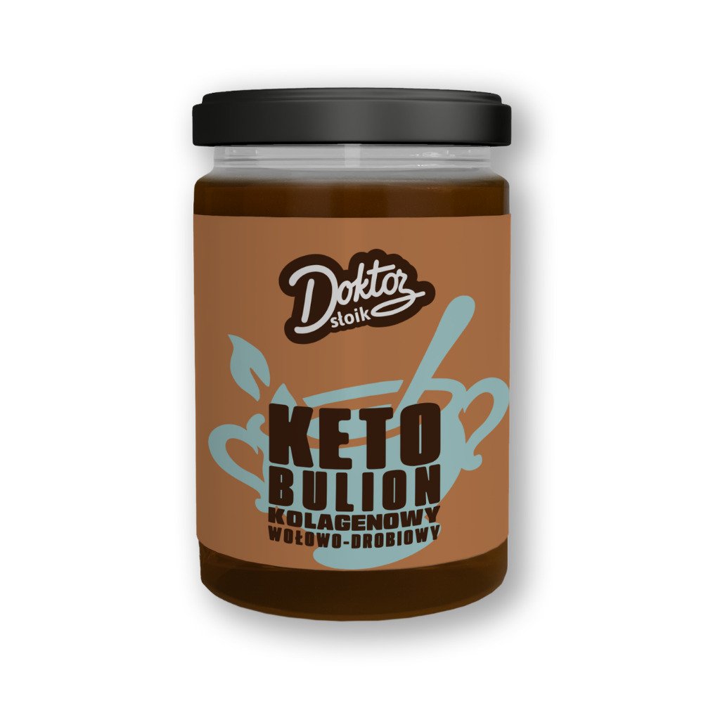 Bulion kolagenowy KETO wołowo-drobiowy 500 ml - Doktor Słoik