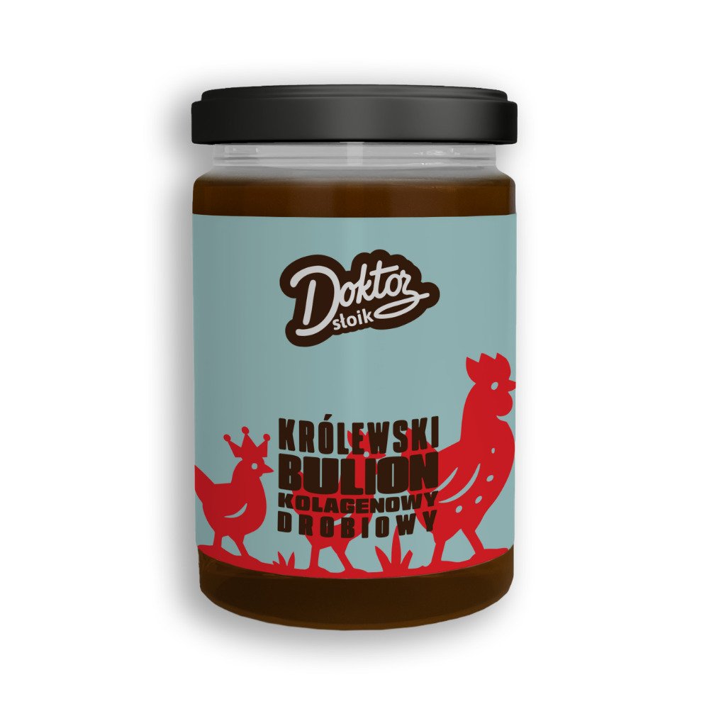 Bulion kolagenowy KRÓLEWSKI drobiowy z kurkumą 500 ml - Doktor Słoik