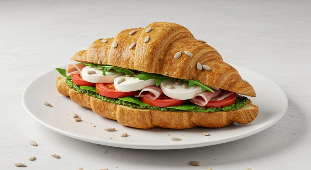 Croissant z Pesto i Dodatkami