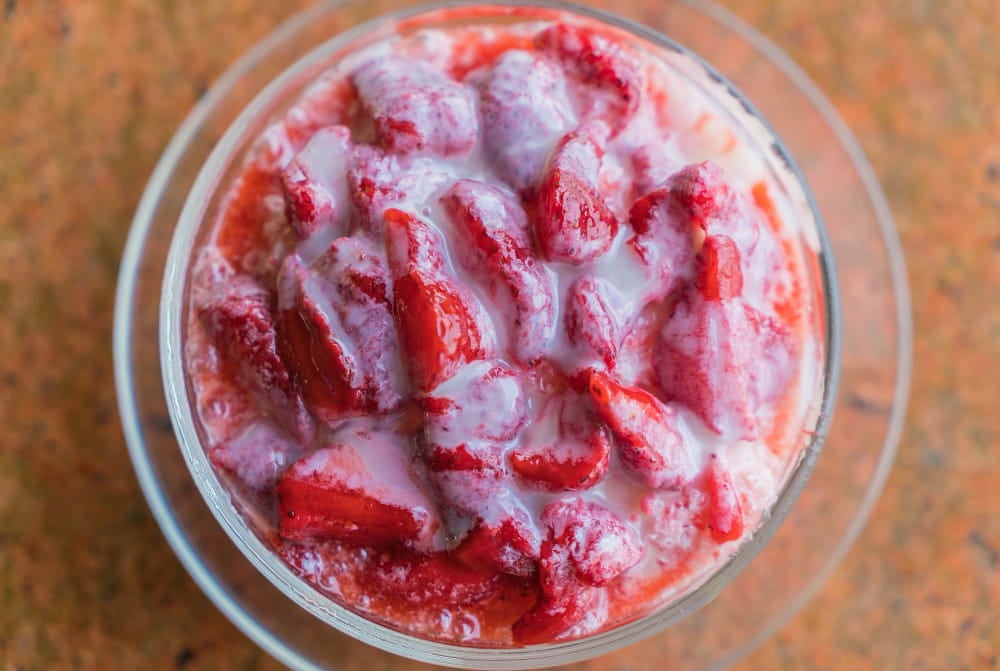 Keto lody truskawkowe