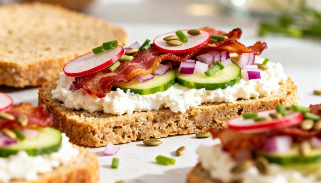 Keto Kanapki z Twarożkiem