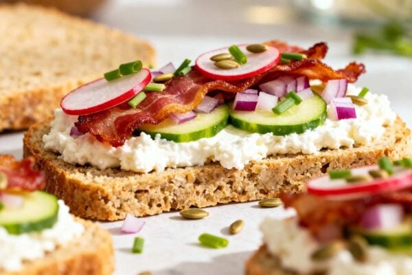 Keto Kanapki z Twarożkiem