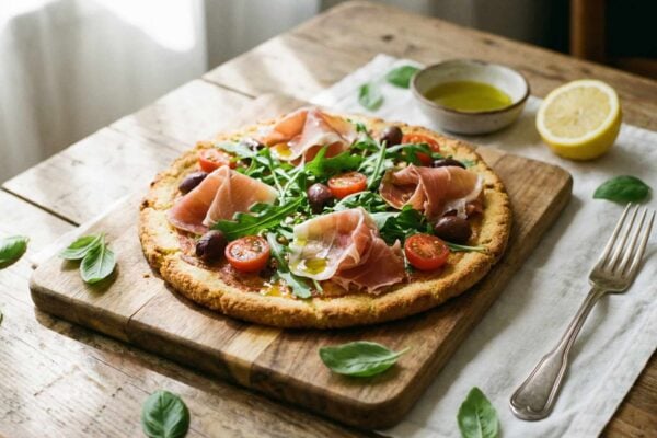 Keto Pizza z Mąki Migdałowej