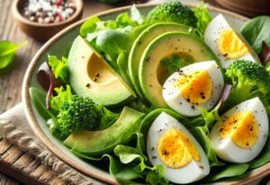 Keto Sałatka z Awokado i Jajkiem