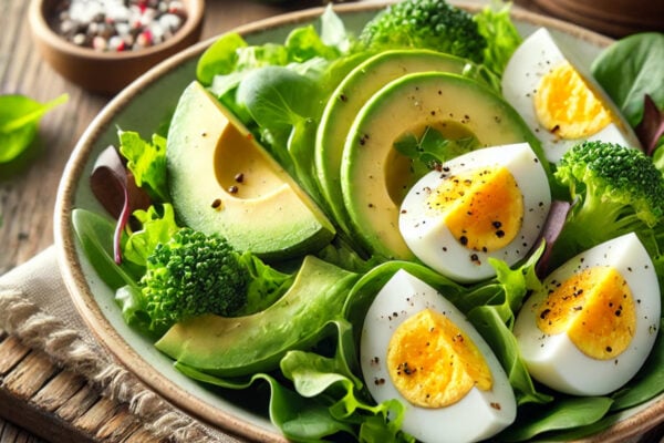 Keto Sałatka z Awokado i Jajkiem