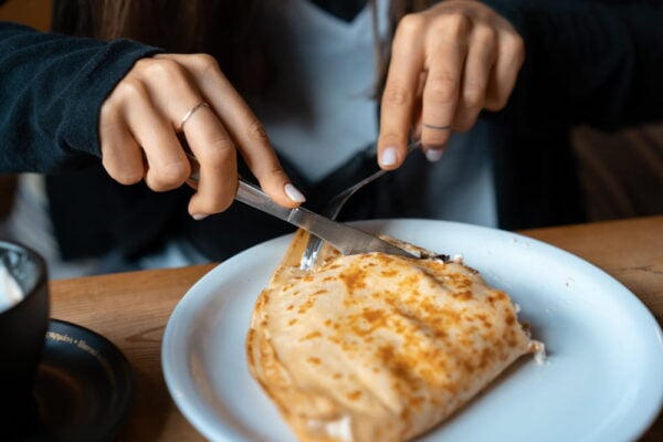 Keto omlet na słodko