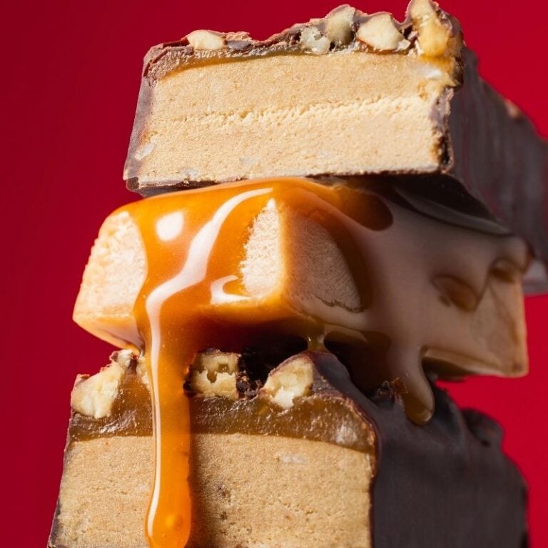 Baton Proteinowy Wegański - Almond Caramel 40g - FIZI