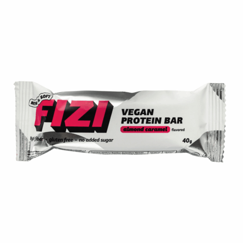 Baton Proteinowy Wegański - Almond Caramel 40g - FIZI