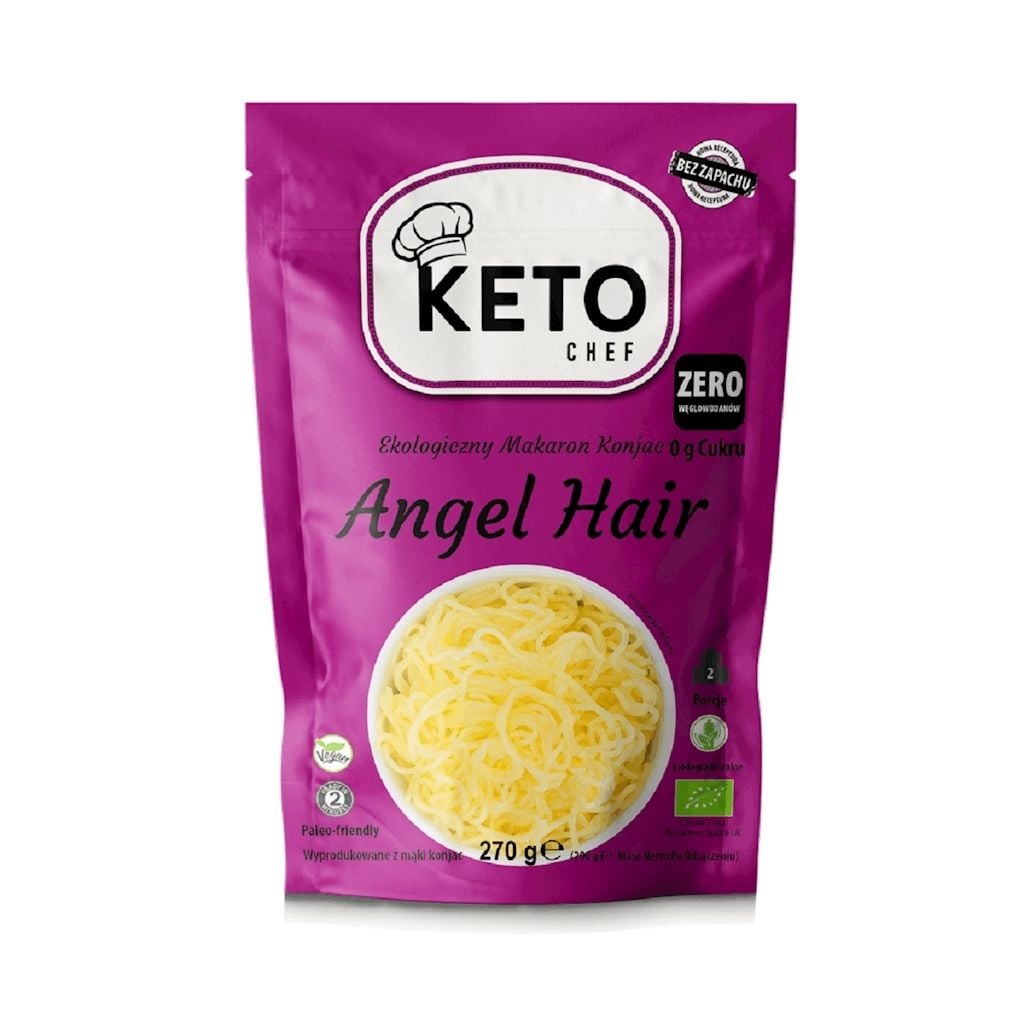 Makaron (Konjac) Angel Hair Bezglutenowy BIO 270g - Keto Chef