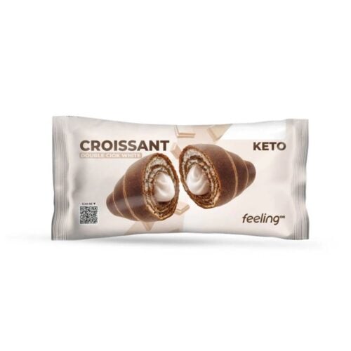 Croissant Keto Podwójna Biała Czekolada 50g - FeelingOk