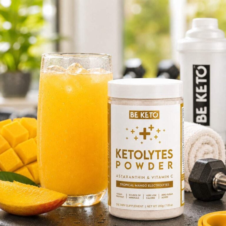 Elektrolity Ketolytes w Proszku - Tropikalne Mango 200g - BeKeto na siłowni
