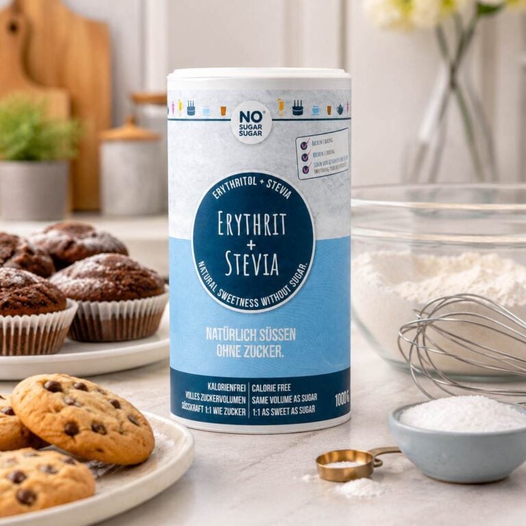 Erytrytol + Stewia 1000g - No Sugar Sugar do wypieków