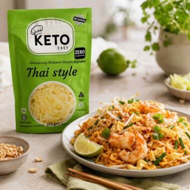 Makaron Konjac Thai Style Bezglutenowy BIO 270g (200g) - KetoChef