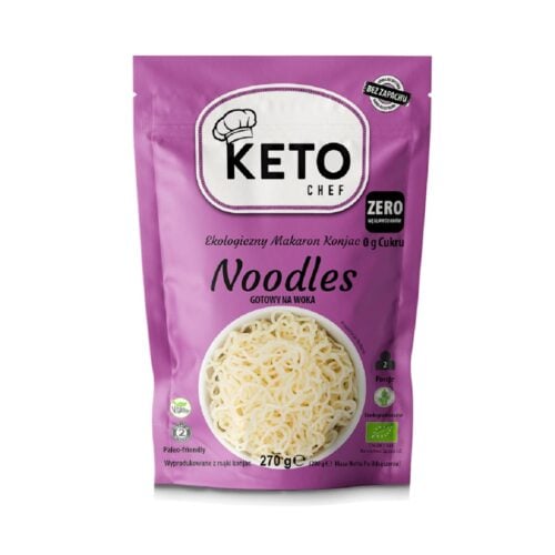Makaron Konjac na Woka Bezglutenowy BIO 270g (200g) - KetoChef