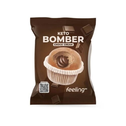 Muffinka Keto z Kremem Czekoladowym 50g - FeelingOk