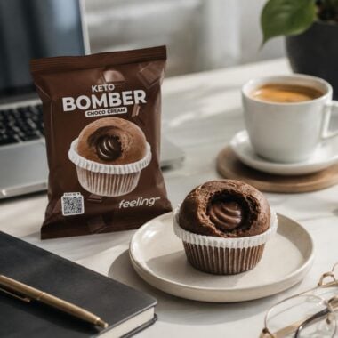 Muffinka Keto z Kremem Czekoladowym 50g - FeelingOk