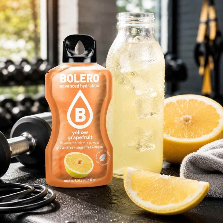 Napój Bolero Yellow Grapefruit na siłownię