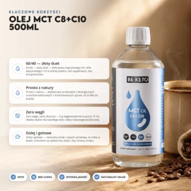Olej MCT C8+C10 500ml - BeKeto