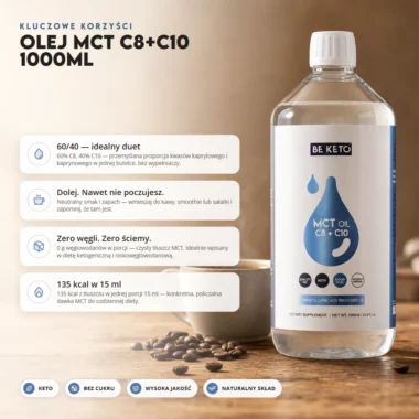 Olej MCT C8+C10 1000ml - BeKeto