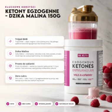 Dzika malina BeKeto - 150g - Ketony Egzogenne