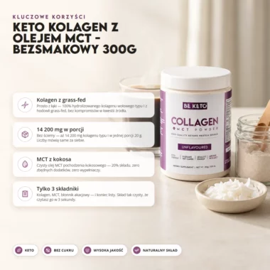 Kolagen z Olejem MCT - Bezsmakowy 300g - BeKeto