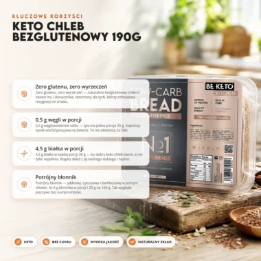 Chleb Keto Bezglutenowy 190g - Beketo