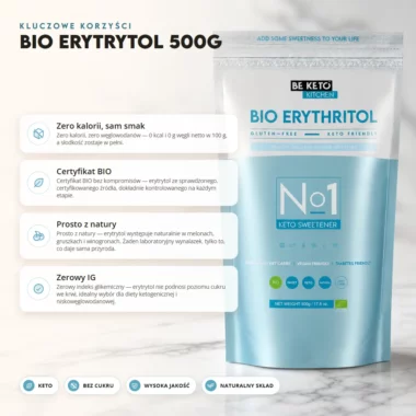 Erytrytol BIO 500g - BeKeto