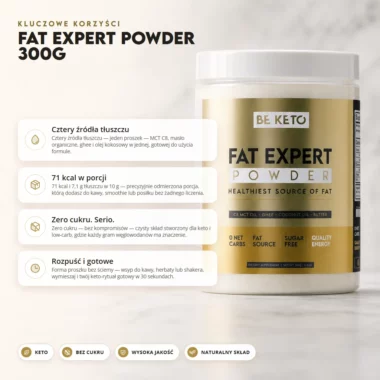 Fat Expert w proszku 300g - BeKeto