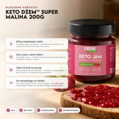 Dżem Keto - Super Malina 200g - Beketo