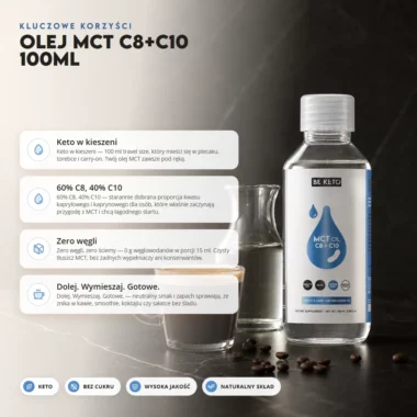 Olej MCT C8+C10 100ml - BeKeto
