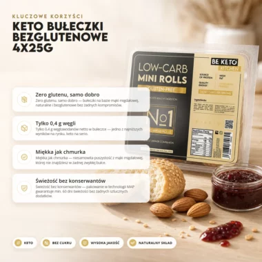 Bułeczki Keto Bezglutenowe 100g - BeKeto